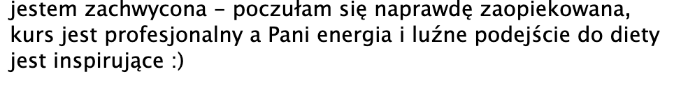 zachwycona i zainspirowana